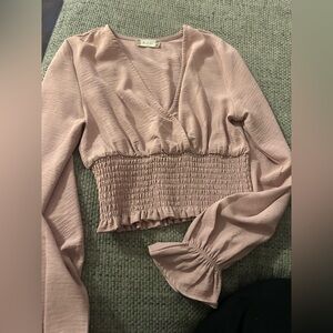 Altard state xs top with ruffled sleeves